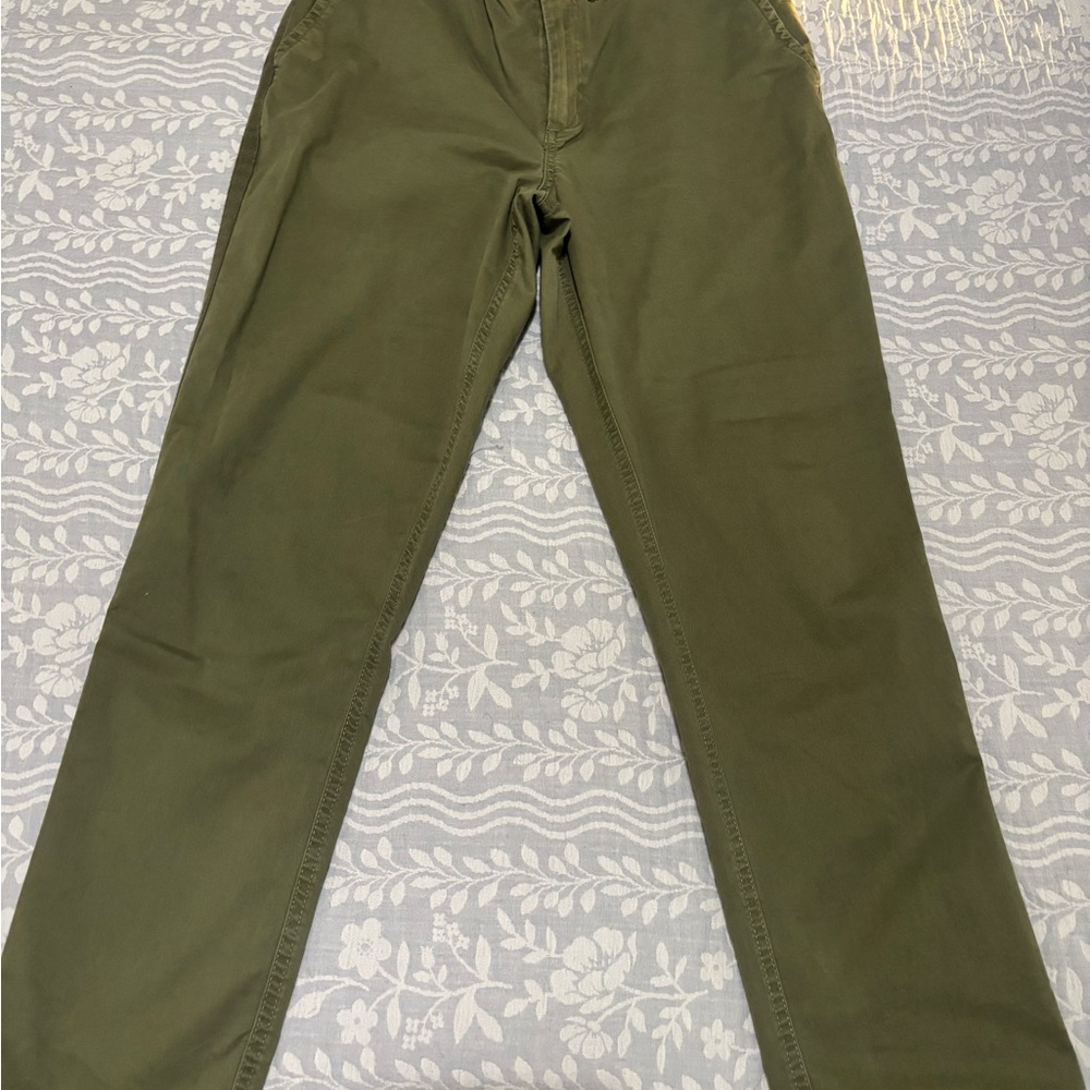 GAP Green Chinos Classic Straight Pants